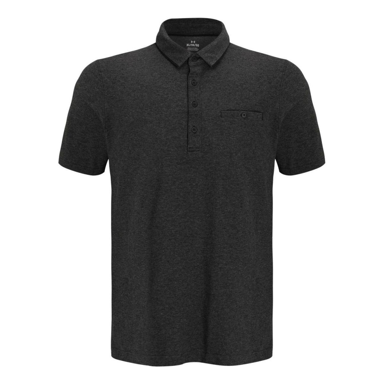 Under Armour Luxe Polo Shirt 'Black' 1377363-001 sold by KicksCrew