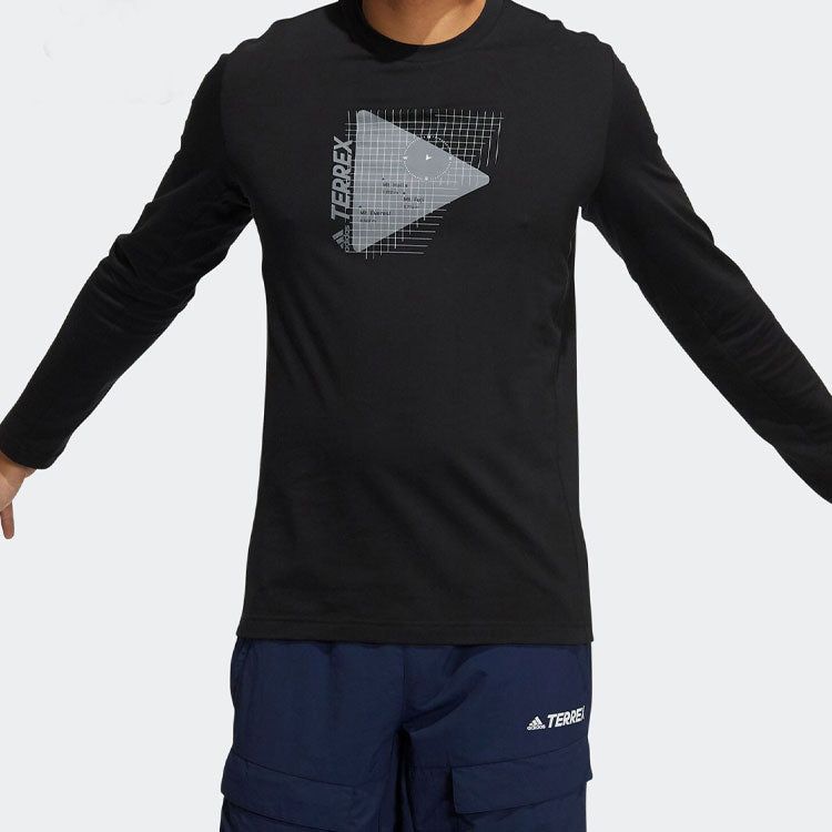 adidas Play Button Graphic Sweaters 'Black' H13838 sold by KicksCrew product image thumbnail 2