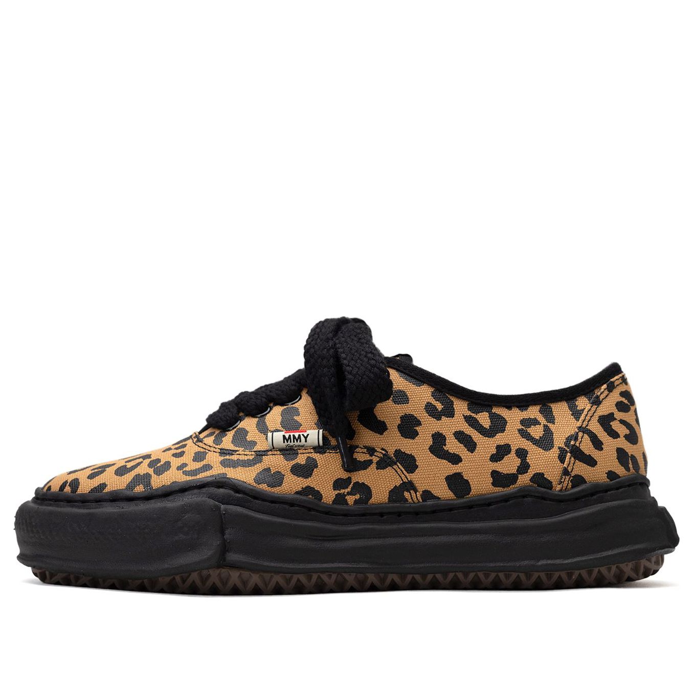 Maison MIHARA YASUHIRO BAKER OG Sole Leopard Canvas Low-top Sneaker 'Brown' A10FW719-BRN sold by KicksCrew