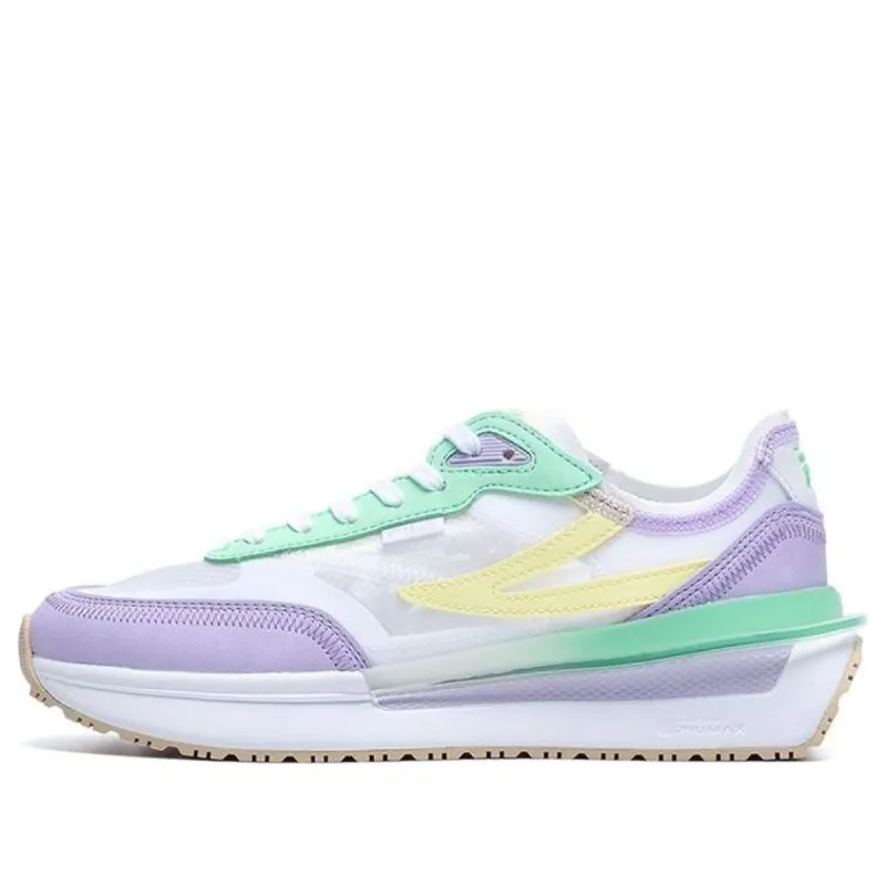 (WMNS) FILA Renno Classics Sneakers 'White Lilac Green' F12W226122FWP sold by KicksCrew