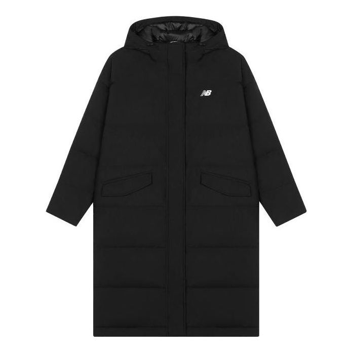(WMNS) New Balance Athletics Long Puffer Jacket 'Black' AWJ33333-BK sold by KicksCrew