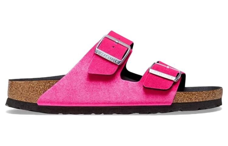 (WMNS) Birkenstock Arizona Rivet Logo Velvet Narrow Fit 'velvet Pink' 1025488 sold by KicksCrew product image thumbnail 2