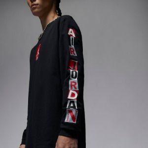 Air Jordan Brand Long Sleeve T-Shirt 'Black' FD7018-010 sold by KicksCrew