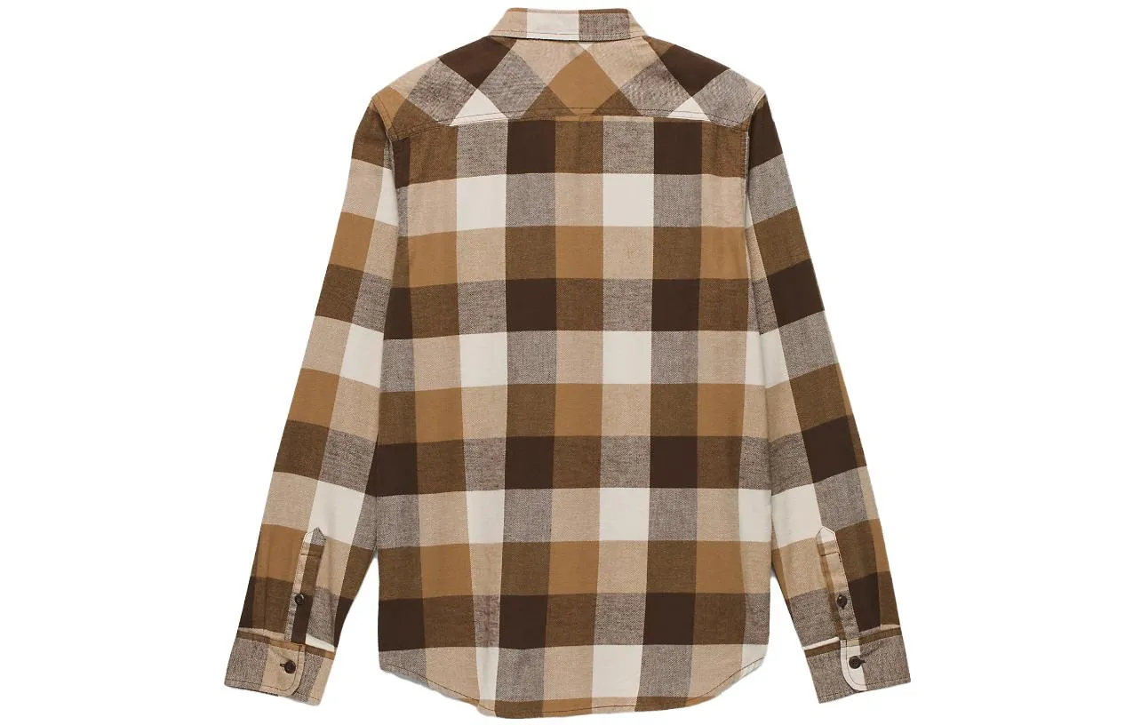 Vans Box Flannel Long Sleeve Buttondown Shirt 'Demitasse' VN000JOGDFH sold by KicksCrew product image thumbnail 2