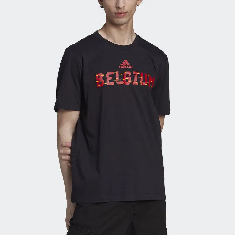 adidas FIFA World Cup 2022 Belgium T-shirt 'Black Red' HD6359 sold by KicksCrew product image thumbnail 3