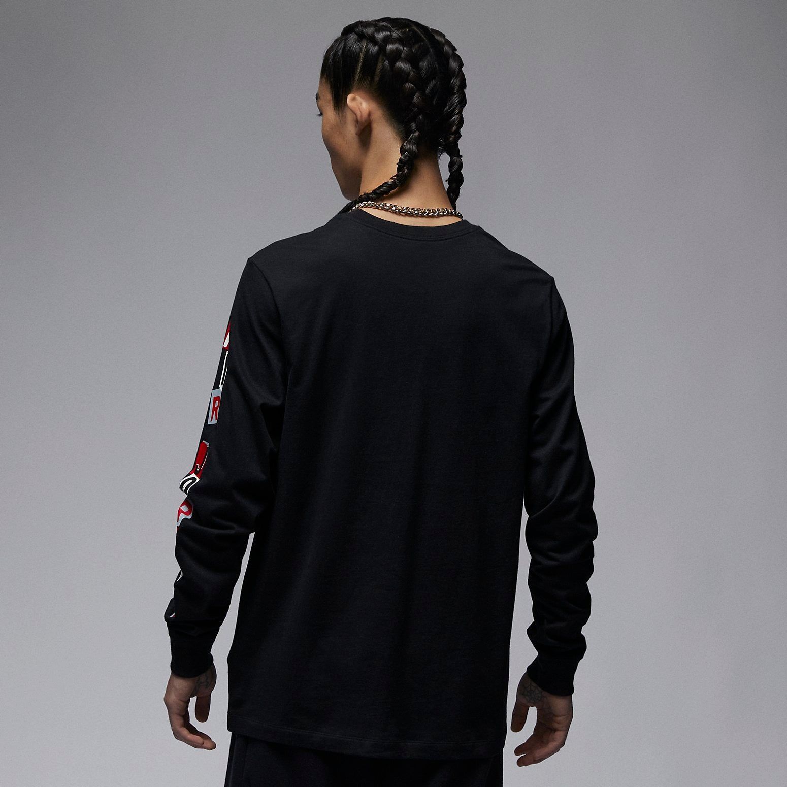 Air Jordan Brand Long Sleeve T-Shirt 'Black' FD7018-010 sold by KicksCrew product image thumbnail 4
