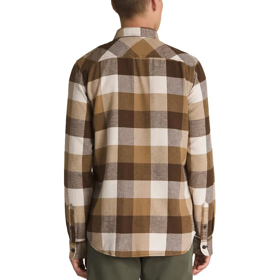 Vans Box Flannel Long Sleeve Buttondown Shirt 'Demitasse' VN000JOGDFH sold by KicksCrew product image thumbnail 4