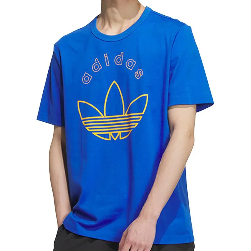 adidas Original Logo Printed T-Shirt Asia Sizing 'Blue Yellow' JD1577 sold by KicksCrew product image thumbnail 2