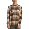 Vans Box Flannel Long Sleeve Buttondown Shirt 'Demitasse' VN000JOGDFH sold by KicksCrew