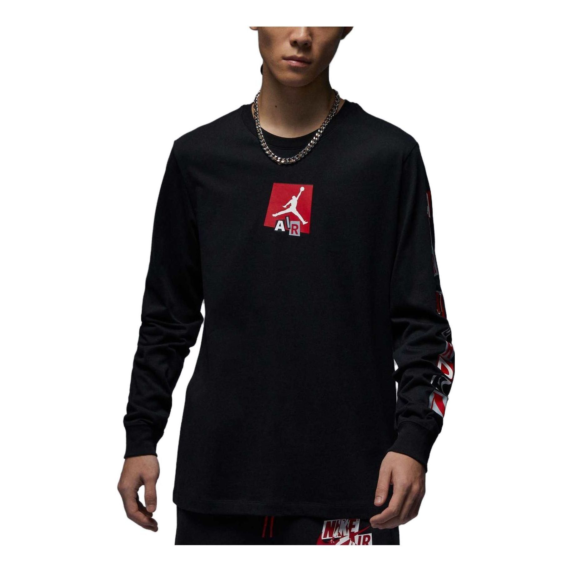Air Jordan Brand Long Sleeve T-Shirt 'Black' FD7018-010 sold by KicksCrew