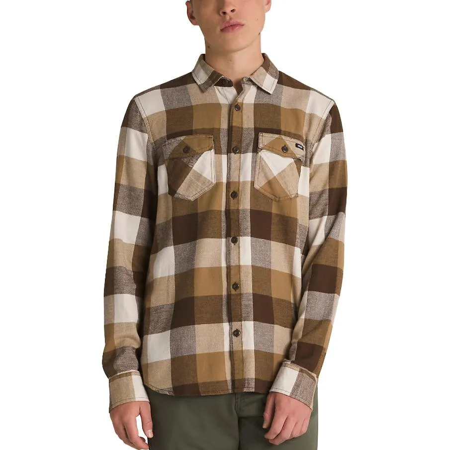Vans Box Flannel Long Sleeve Buttondown Shirt 'Demitasse' VN000JOGDFH sold by KicksCrew product image thumbnail 3