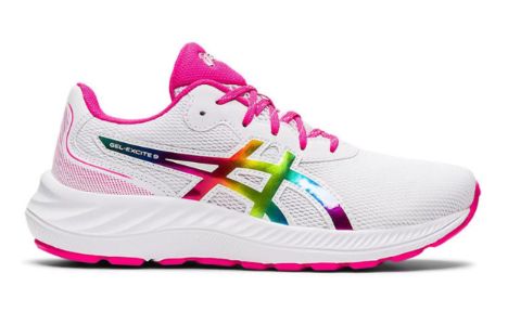 (GS) ASICS Gel-Excite 9 'White Pink Glow' 1014A279-100 sold by KicksCrew