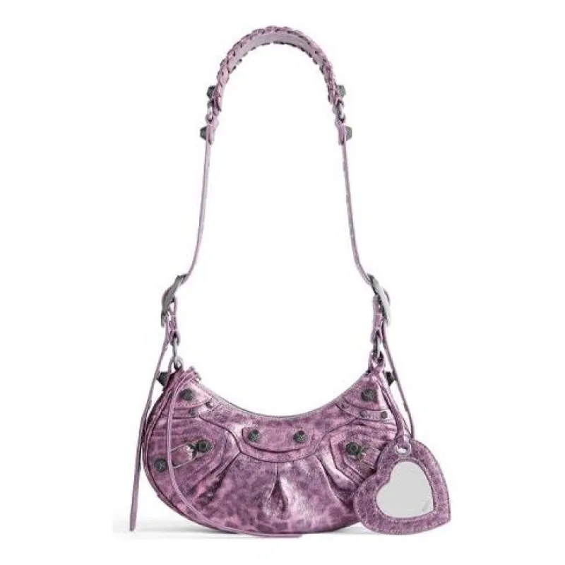 (WMNS) Balenciaga Le Cagole XS Shoulder Bag With Leopard Print 'Pink' 6713092AAV75651 sold by KicksCrew