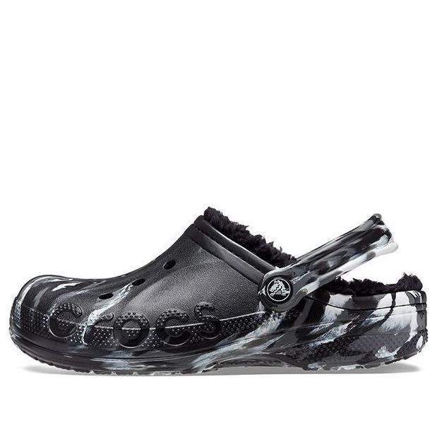 Crocs Baya Lined Marbled Clogs 'Black Silver' 208333-0C4 sold by KicksCrew