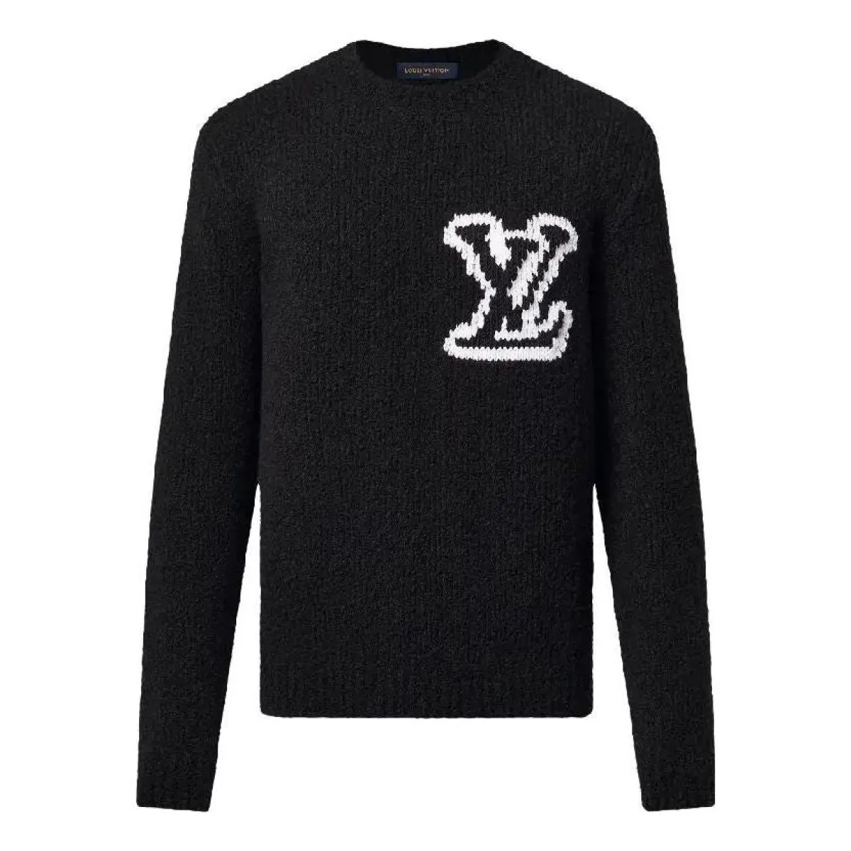 LOUIS VUITTON Wool Blend Crewneck Sweater 'Black' 1AF333 | Parallel