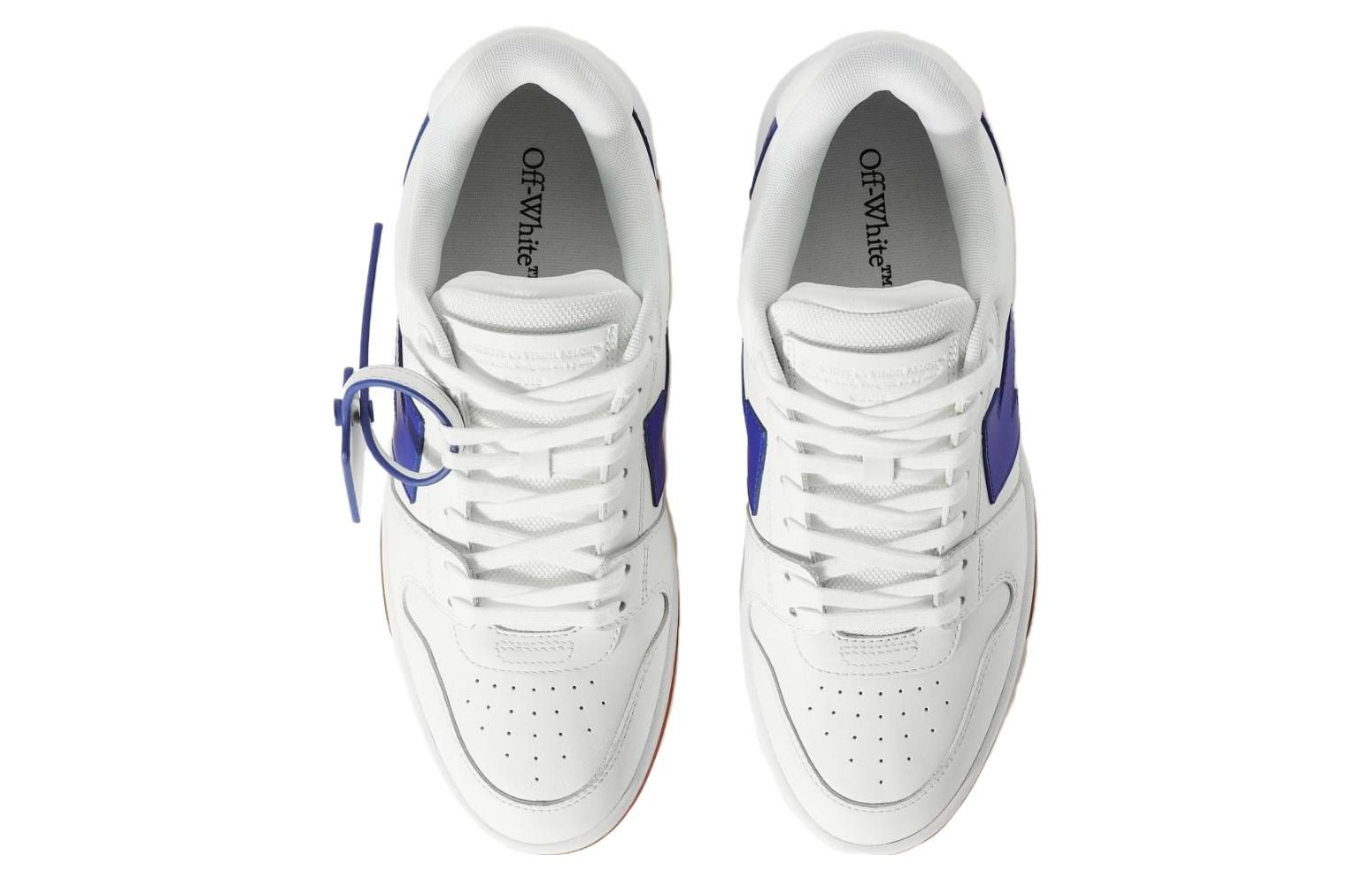 Off-White Out Of Office Low-Top Sneakers 'White Blue Brown' OMIA189F23LEA0030169 sold by KicksCrew product image thumbnail 4