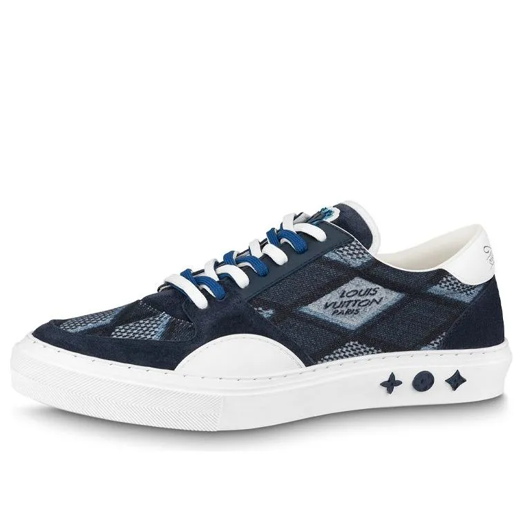 LOUIS VUITTON LV Ollie Richelieu Sneakers 'Blue' 1AAHRK sold by KicksCrew