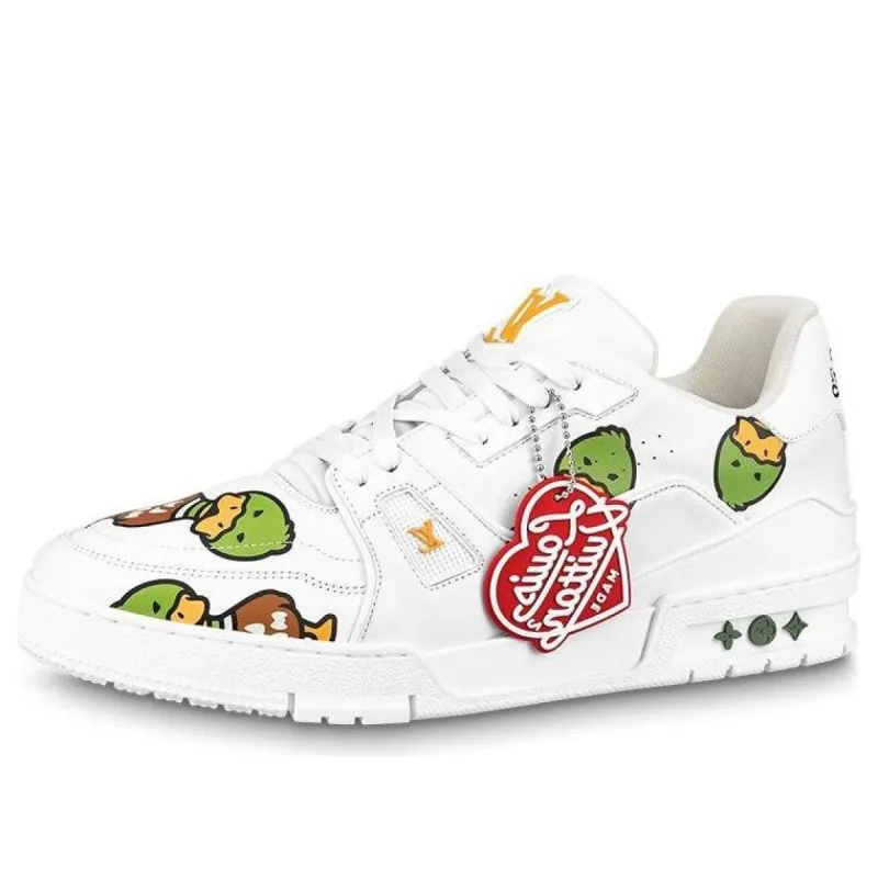 LOUIS VUITTON x Nigo Trainers 'White with Duck Monogram' 1A9JBW sold by KicksCrew
