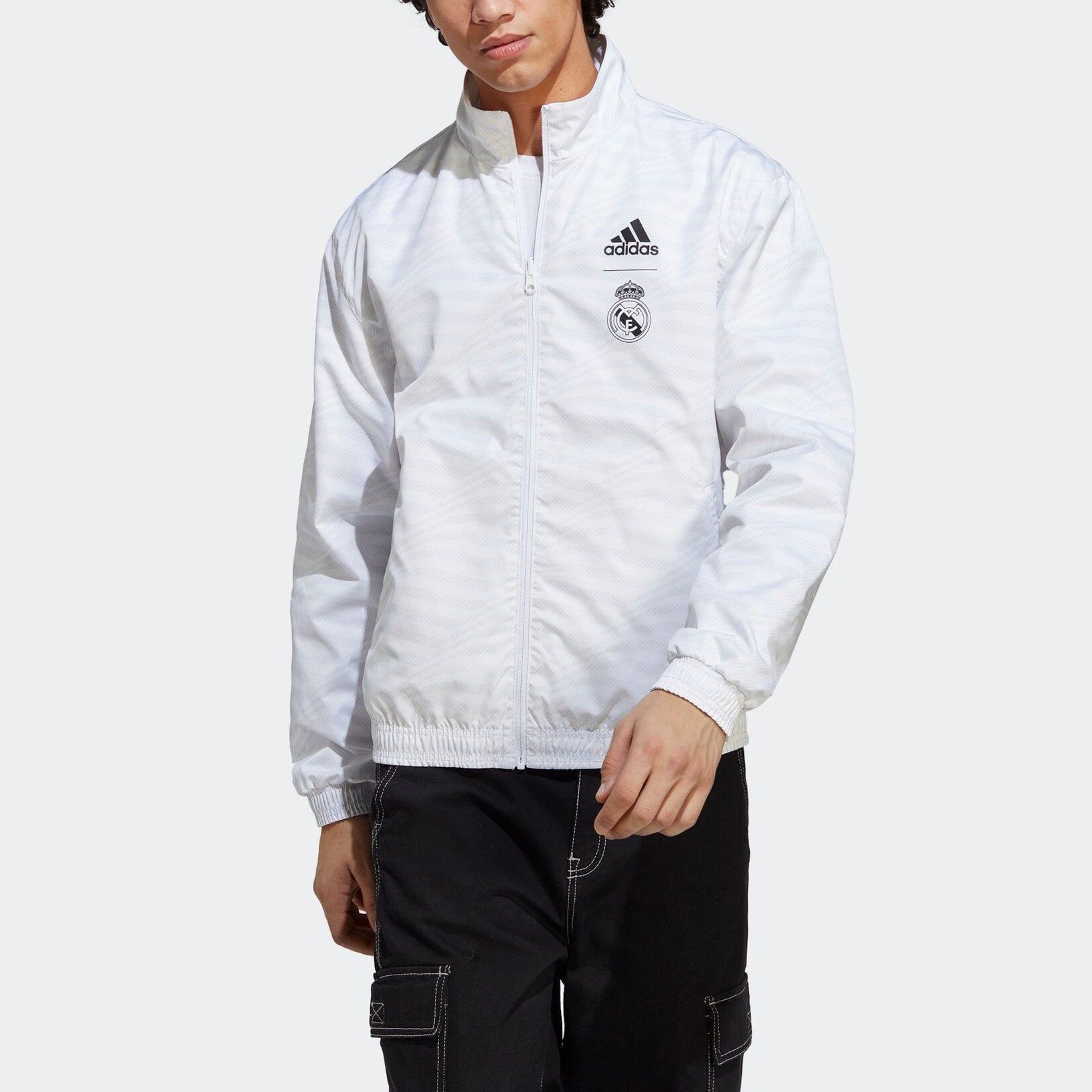 adidas Real Madrid Anthem Reversible Jacket 'White' HT6458 sold by KicksCrew product image thumbnail 3
