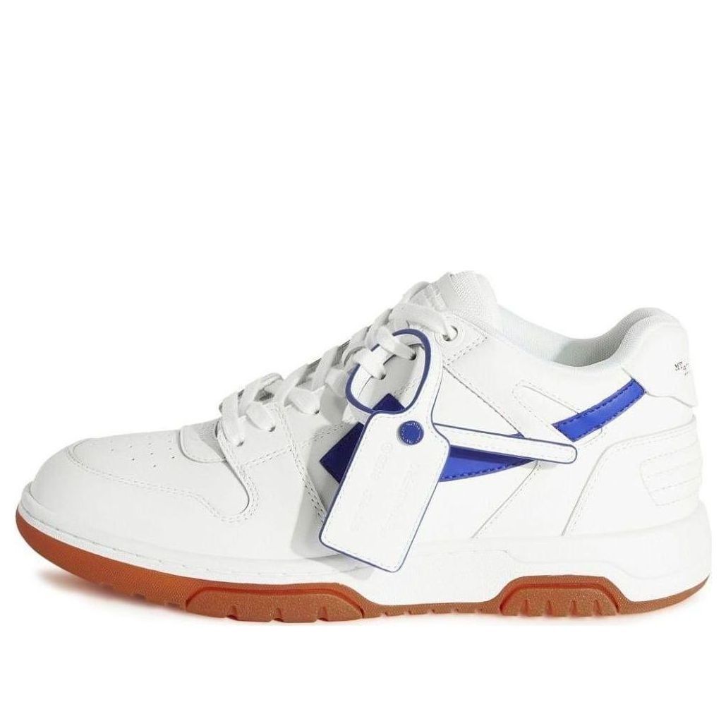Off-White Out Of Office Low-Top Sneakers 'White Blue Brown' OMIA189F23LEA0030169 sold by KicksCrew