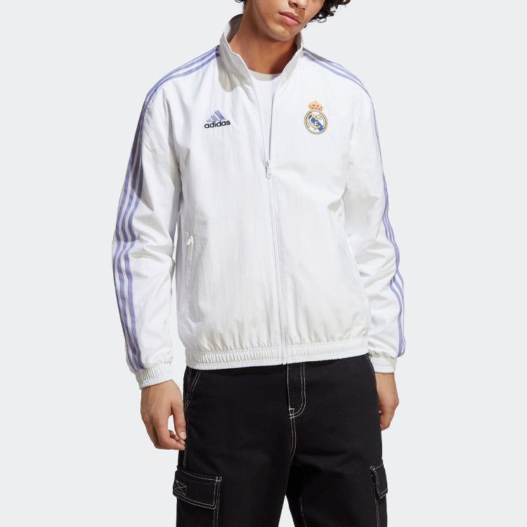 adidas Real Madrid Anthem Reversible Jacket 'White' HT6458 sold by KicksCrew product image thumbnail 4