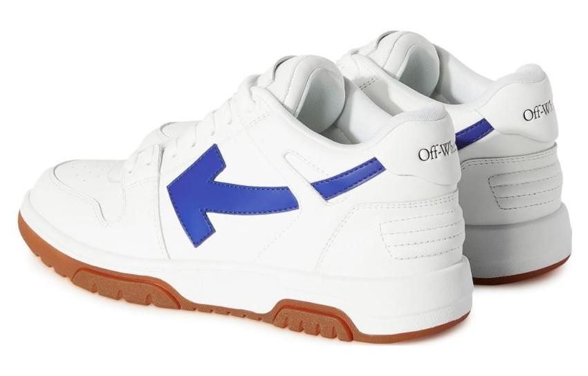 Off-White Out Of Office Low-Top Sneakers 'White Blue Brown' OMIA189F23LEA0030169 sold by KicksCrew product image thumbnail 5