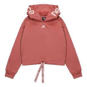 (WMNS) New Balance Logo Fleece Hoodie 'Rose Red' AWT13175-MIN sold by KicksCrew
