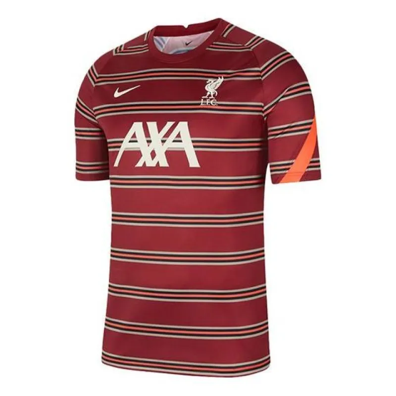 Nike Liverpool F.C. Pre-Match Short-Sleeve Football Top 'Team Red Bright Crimson Fossil' DB0254-678 sold by KicksCrew