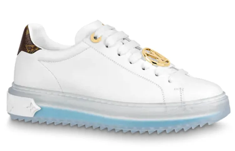 (WMNS) LOUIS VUITTON Time Out Sneakers 'White Blue Gold' 1A8NG3 sold by KicksCrew product image thumbnail 2