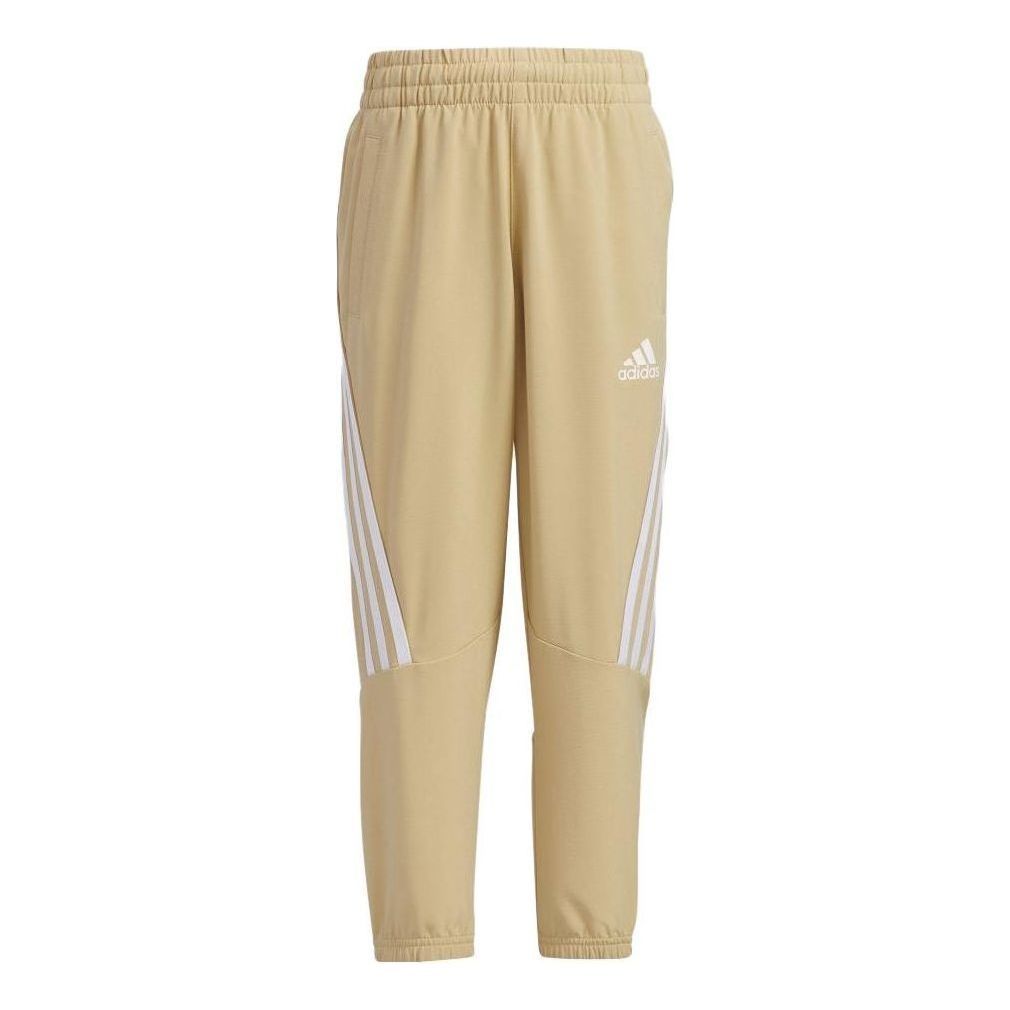 (PS) adidas 3-Stripe Quick-Dry Sports Pants 'Tan' IA8251 sold by KicksCrew