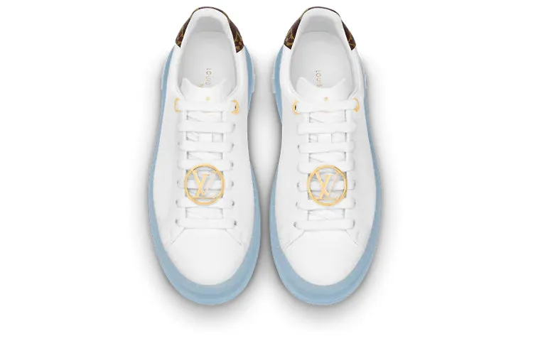 (WMNS) LOUIS VUITTON Time Out Sneakers 'White Blue Gold' 1A8NG3 sold by KicksCrew product image thumbnail 4
