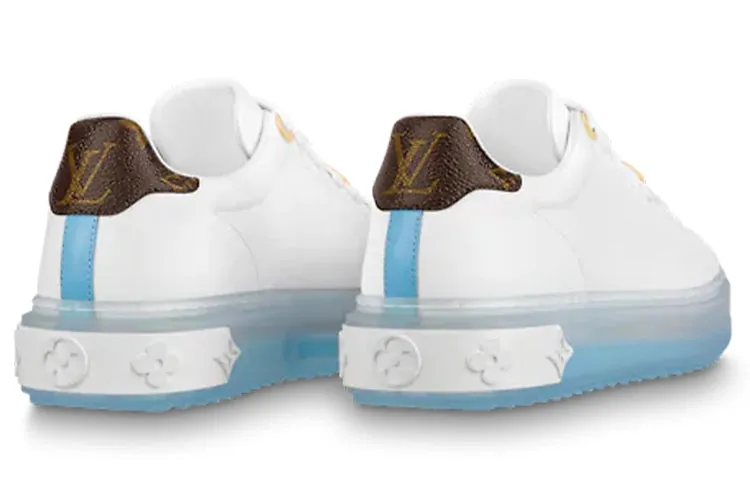 (WMNS) LOUIS VUITTON Time Out Sneakers 'White Blue Gold' 1A8NG3 sold by KicksCrew product image thumbnail 5