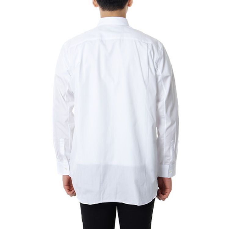 COMME des GARCONS PLAY Black Emblem Button Down 'White' AZ-B004-051-2 sold by KicksCrew product image thumbnail 5