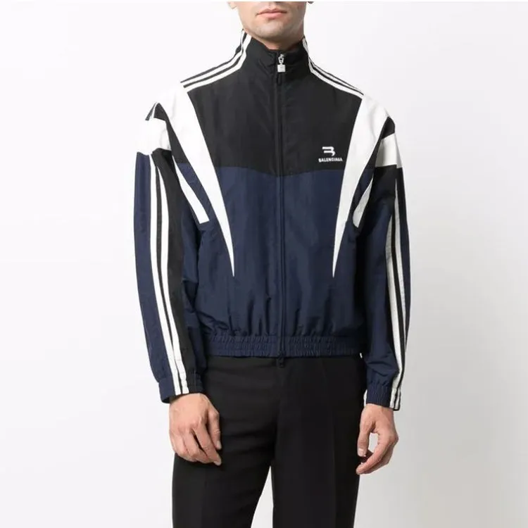 Balenciaga Sporty B Tracksuit Jacket 'Indigo Black White' 681438TKO484063 sold by KicksCrew product image thumbnail 4