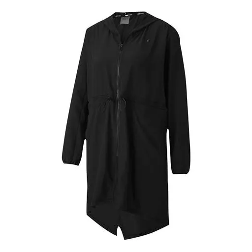 (WMNS) PUMA Studio Flow Woven Hooded Jacket 'Black' 519643-02 sold by KicksCrew