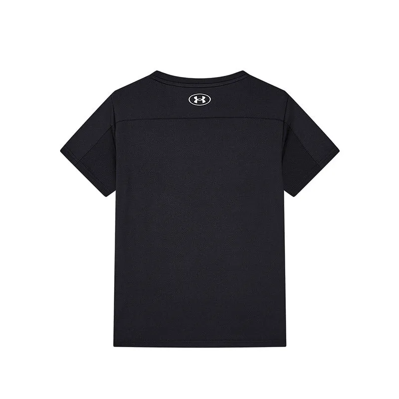 (GS) Under Armour Logo T-Shirt 'Black' 232101998 sold by KicksCrew product image thumbnail 2