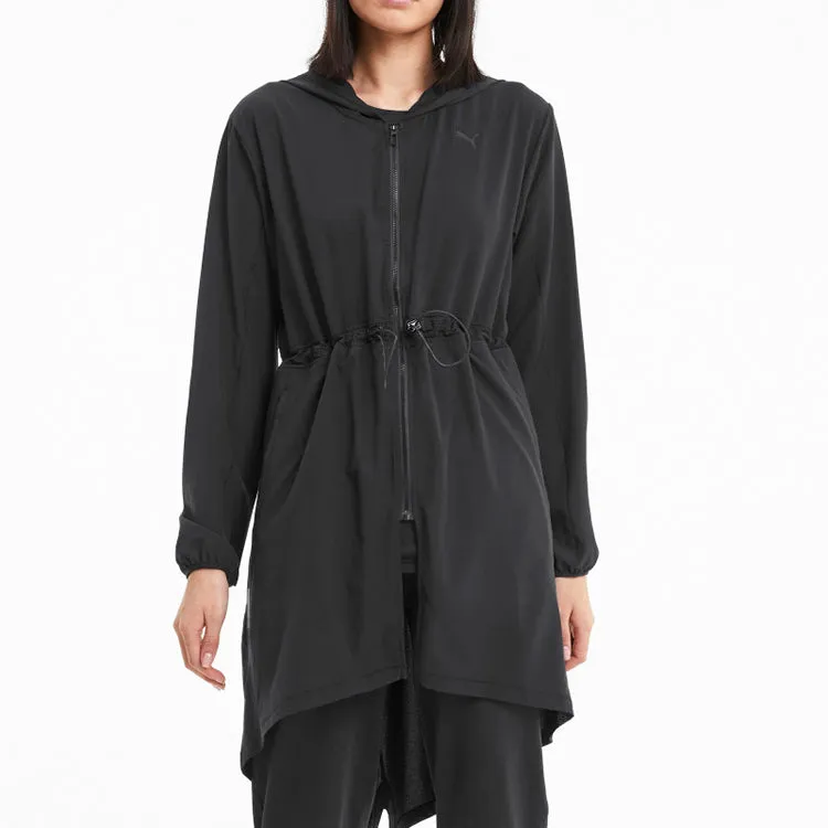 (WMNS) PUMA Studio Flow Woven Hooded Jacket 'Black' 519643-02 sold by KicksCrew product image thumbnail 3