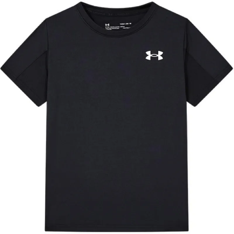 (GS) Under Armour Logo T-Shirt 'Black' 232101998 sold by KicksCrew
