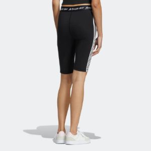 (WMNS) adidas Neo 3-Stripes Yoga Short Legging 'Black White' HN0033 sold by KicksCrew