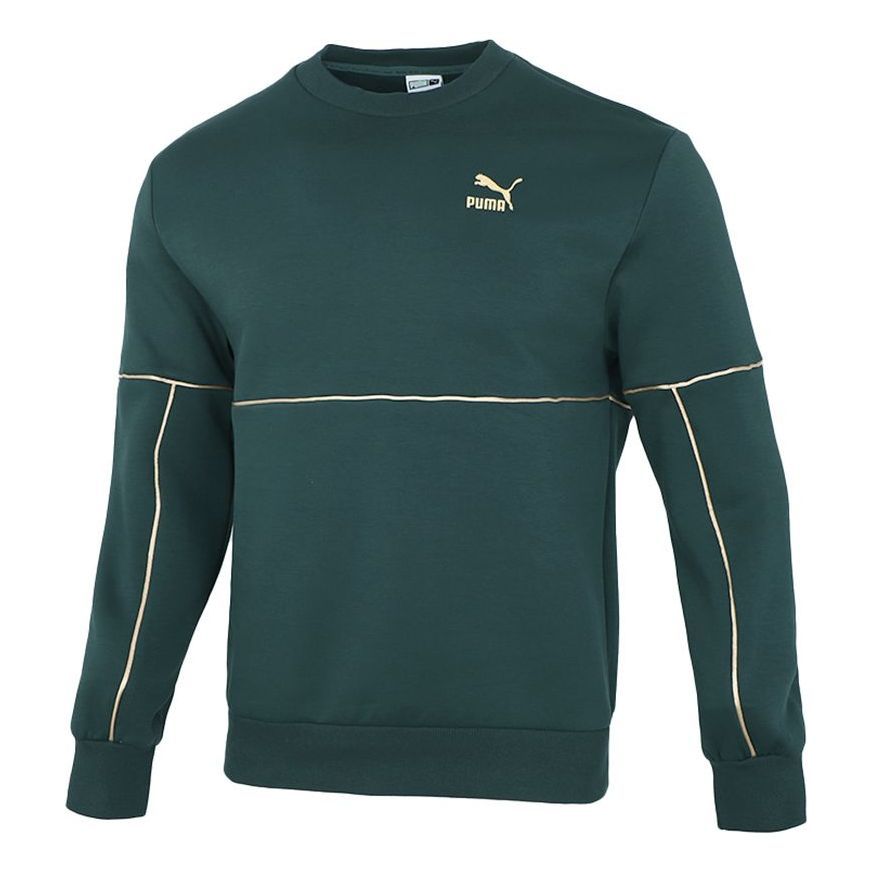 Puma LUXE Crew Sweatshirt 'Green' 534410-80 sold by KicksCrew