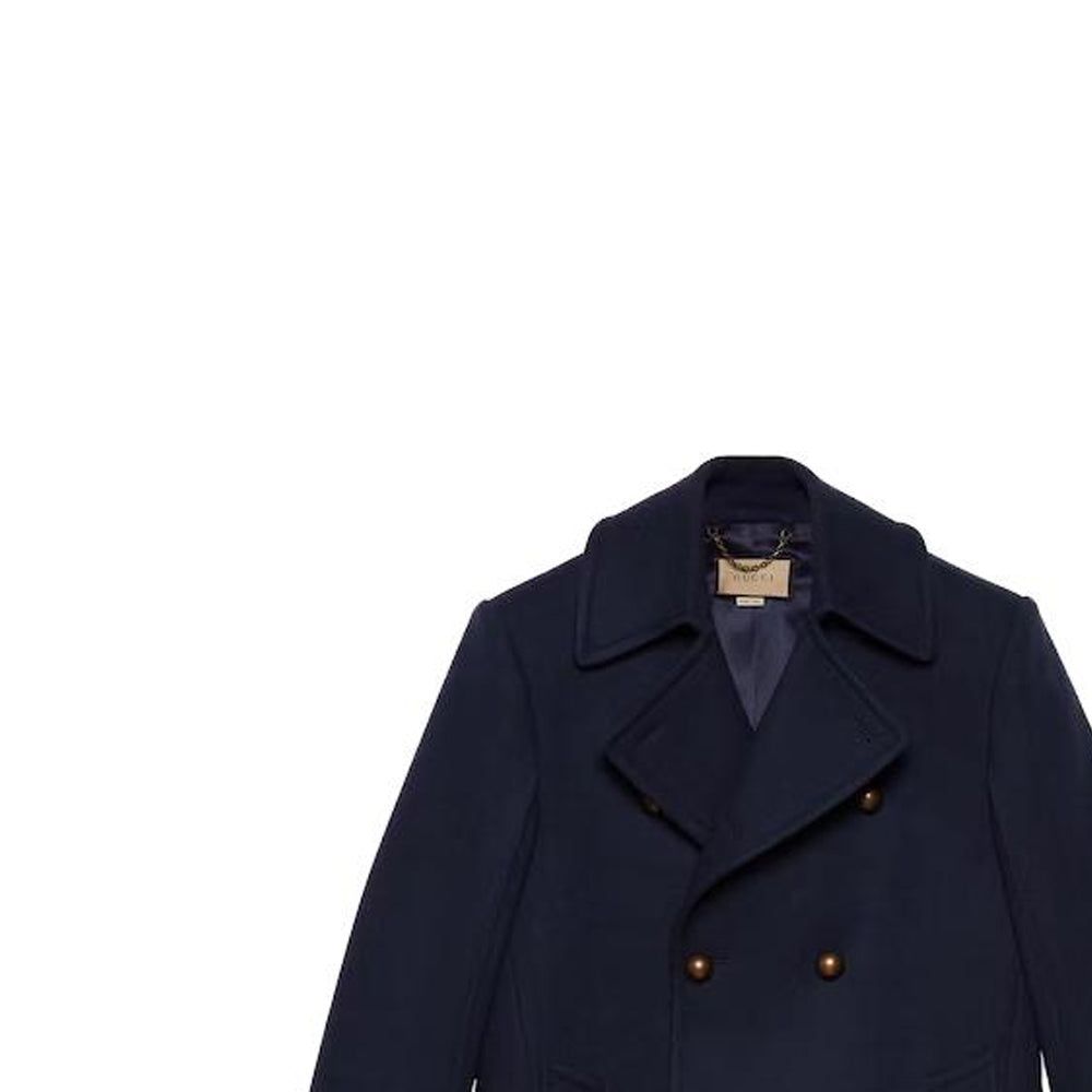 Gucci Felt Wool Coat 'Dark Navy' 761734-Z582J-4080 sold by KicksCrew product image thumbnail 5