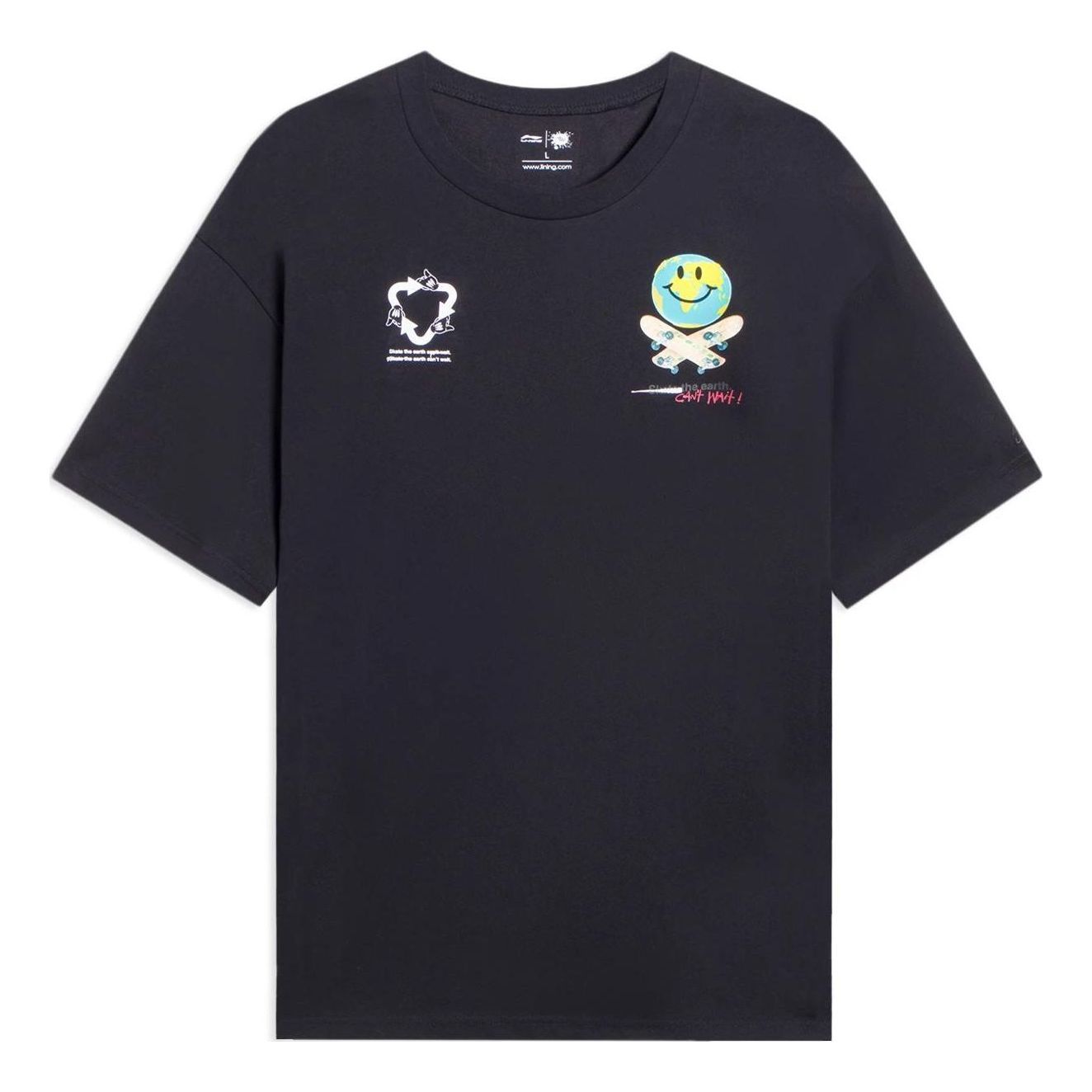 Li-Ning x Og_Slick Earth Graphic T-shirt 'Black' AHSS299-1 sold by KicksCrew