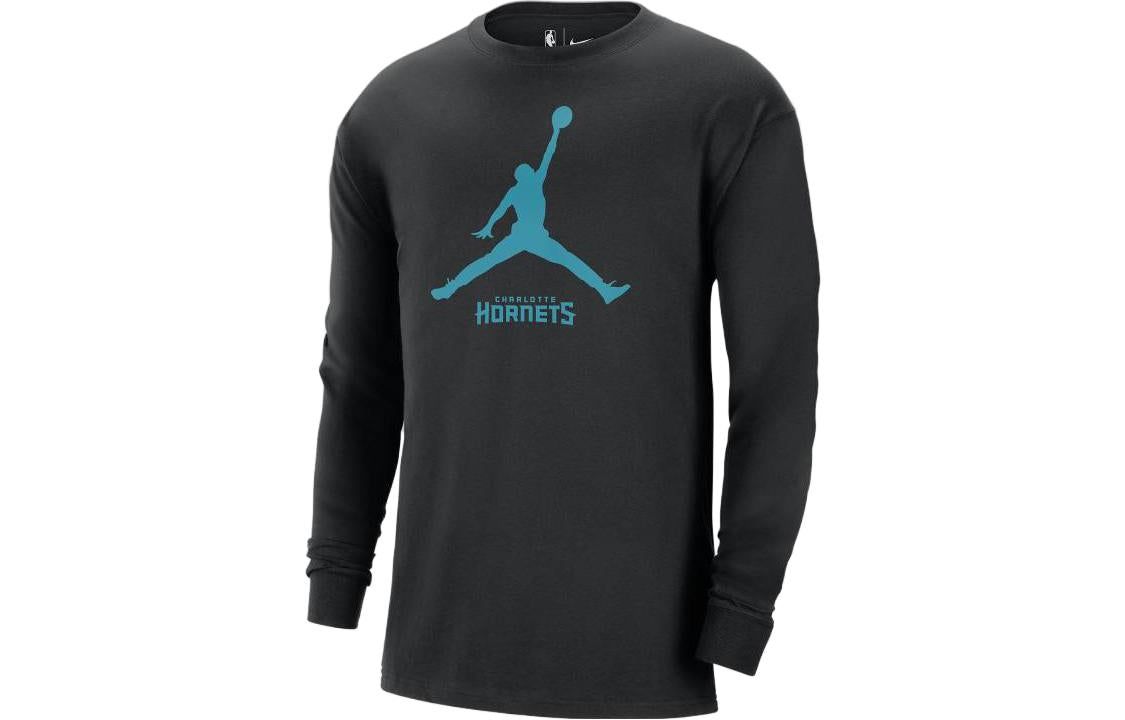 Air Jordan Charlotte Hornets Essential NBA Long-Sleeve T-Shirt 'Black' FN1254-010 sold by KicksCrew product image thumbnail 2