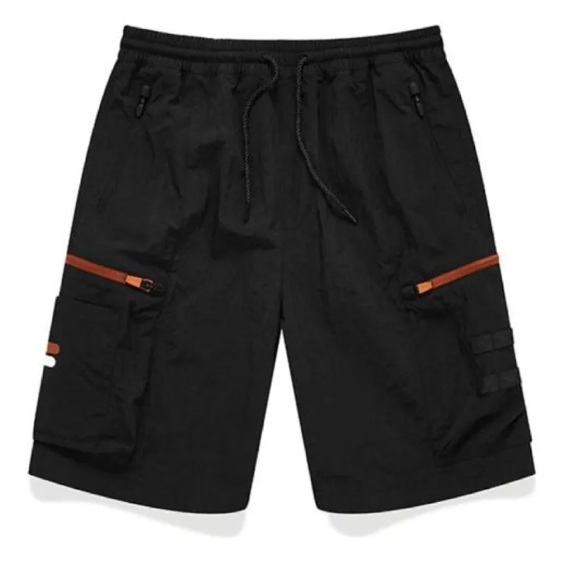 FILA FUSION Woven Utility Sports 5-Inch Shorts 'Black' T11M133801F-BK sold by KicksCrew