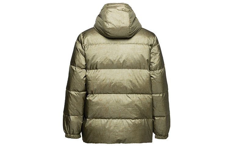 Converse Mid-length Printed Down Puffer Jacket 'Metallic Green' 10007262-A01 sold by KicksCrew product image thumbnail 2