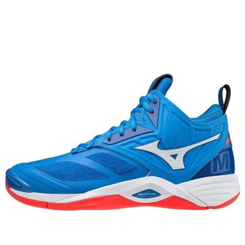 Mizuno Wave Momentum 2 Mid 'Blue Red' V1GA211724 sold by KicksCrew
