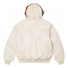 Supreme x Schott Hooded Leather Bomber Jacket 'White' SUP-SS24-076 sold by KicksCrew