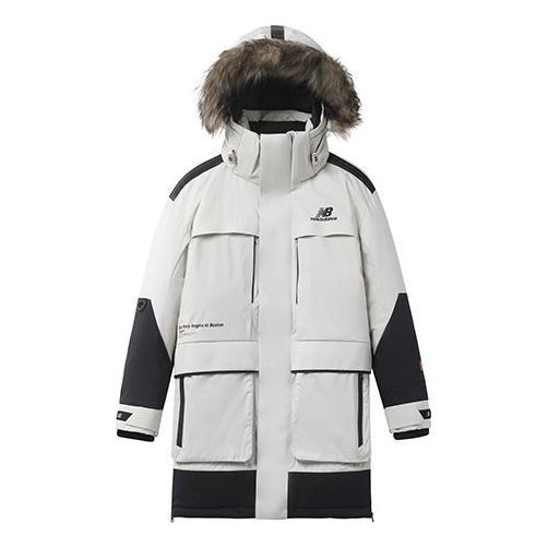 New Balance Winter Down Cotton Jacket 'White Black' NPA44023-BEI sold by KicksCrew