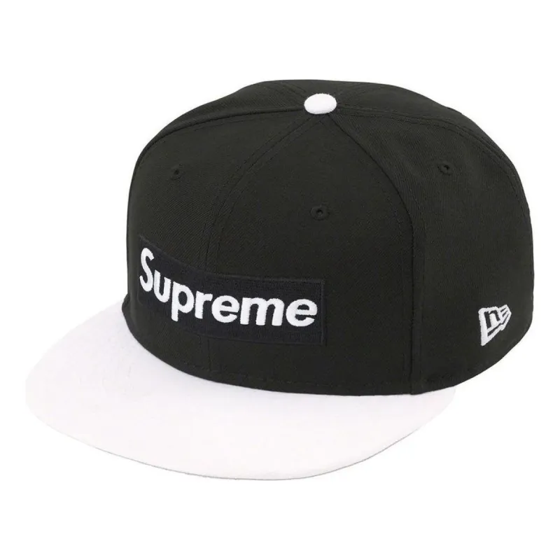 Supreme 2-Tone Box Logo New Era 'Black White' SUP-SS22-046 sold by KicksCrew