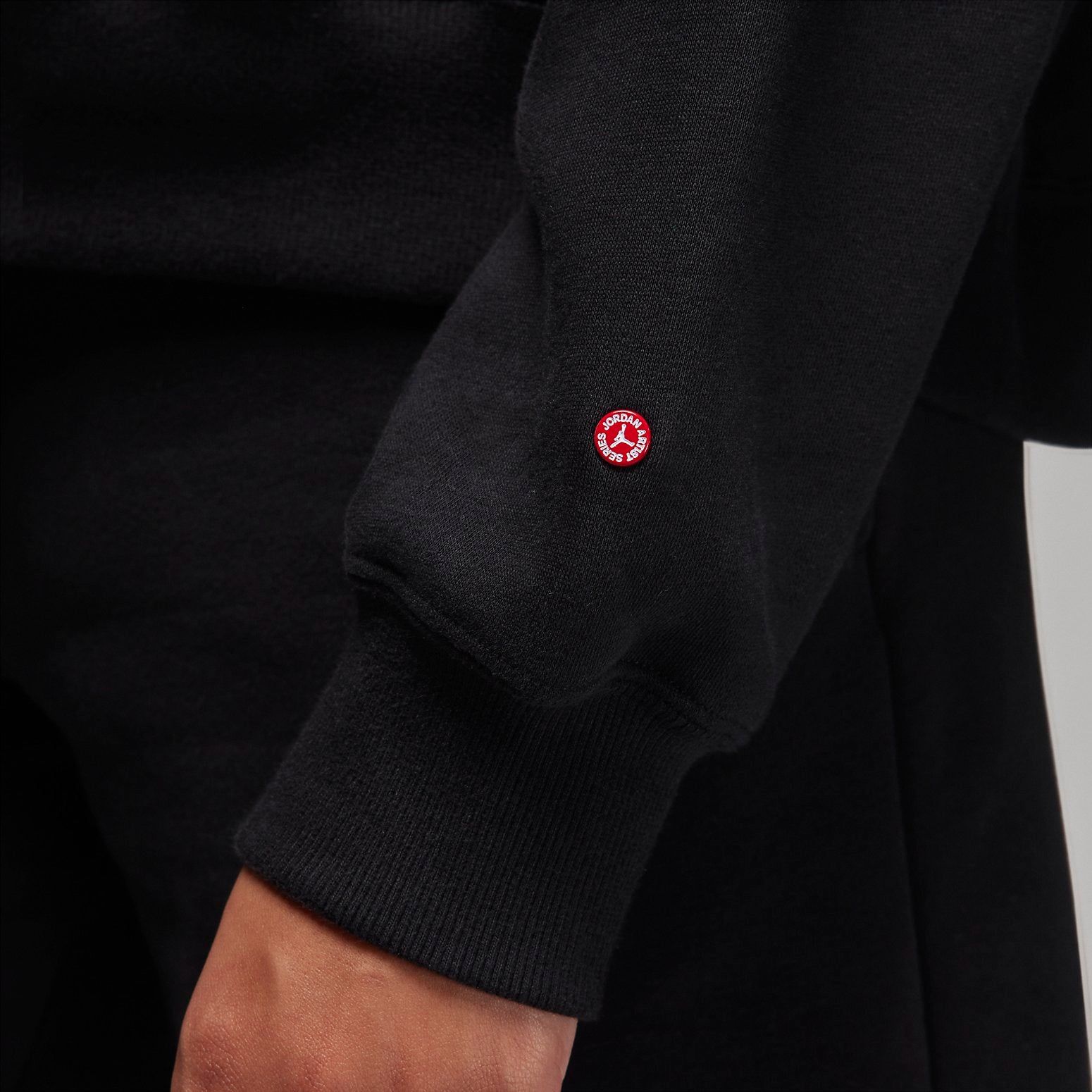 Air Jordan Artist Series by Jordan Moss Brooklyn Fleece Hoodie 'Black' FB5204-010 sold by KicksCrew product image thumbnail 3